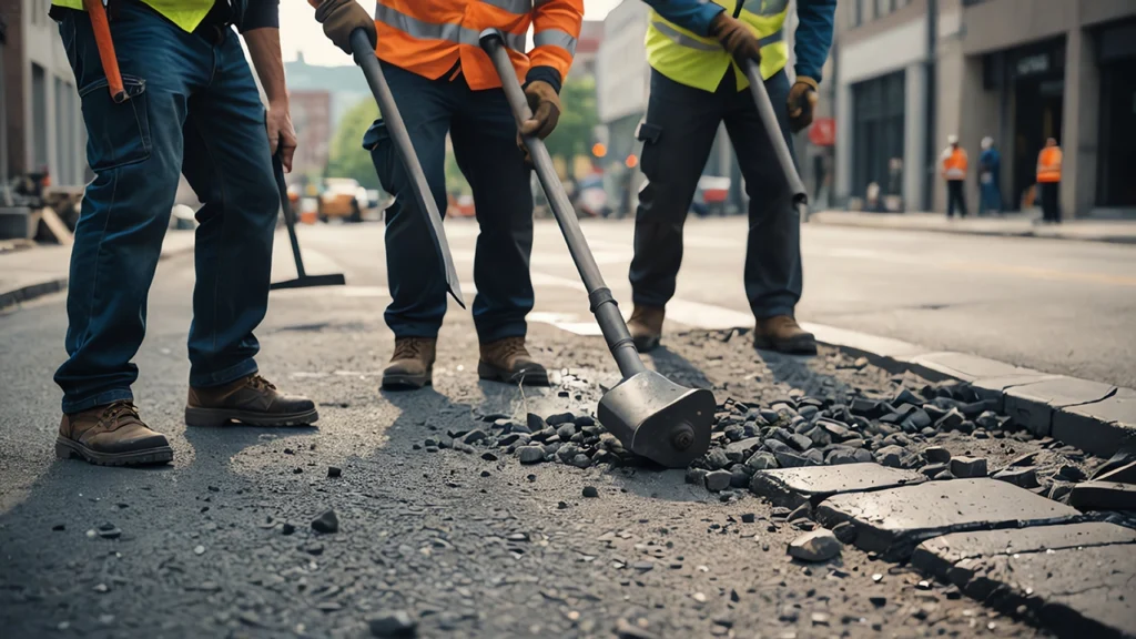 DAMAGED ROADS AND SIDEWALKS REMOVAL